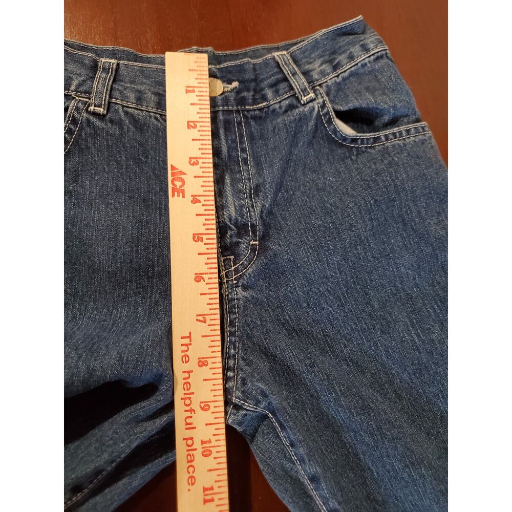 Vtg Jordache Embroidered Flare Hippie Jeans Girls Size 8 Boho 90s Y2K Cotton - Picture 8 of 9